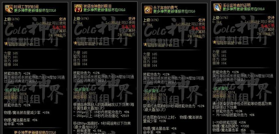 地下城与勇士神界用什么装备？推荐装备搭配是什么？